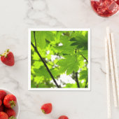 雨粒葉付きメエデ スタンダードカクテルナプキン (インサイチュ)