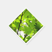 雨粒葉付きメエデ スタンダードカクテルナプキン (角)