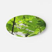 雨粒葉付きメエデ ペーパープレート (アングル)