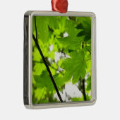 雨粒葉付きメエデ メタルオーナメント (右)