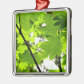 雨粒葉付きメエデ メタルオーナメント (左)