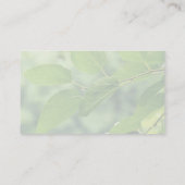 「雨粒離れ付き夏のビジネス・カード」 名刺 (裏面)