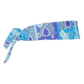 雨粒4月シャワー青数々のデザイン タイヘッドバンド (回転270)