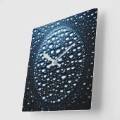 雨粒 スクエア壁時計 (傾斜)