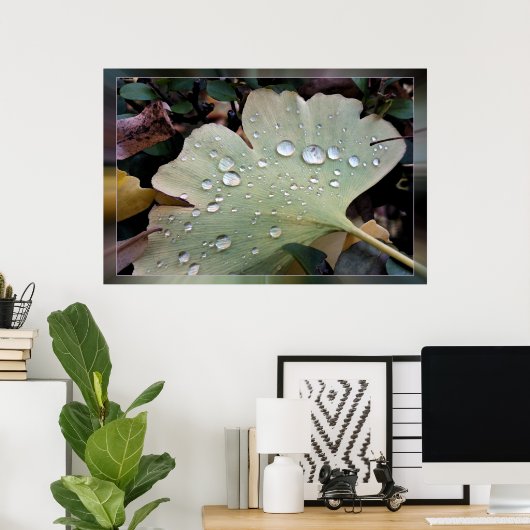 雨粒 ポスター (ホームオフィス)