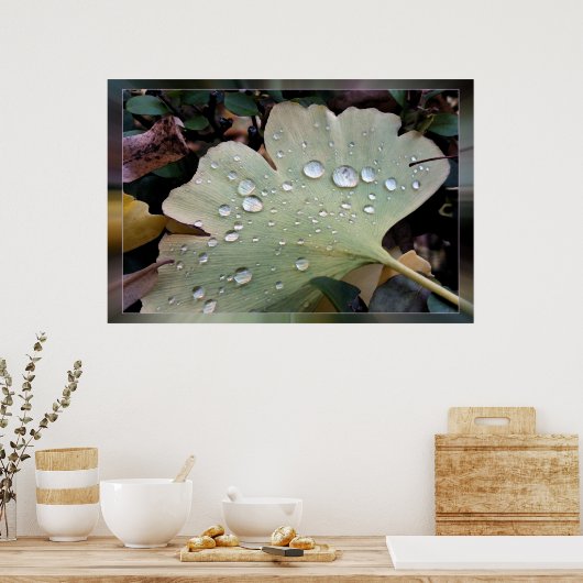 雨粒 ポスター (キッチン)