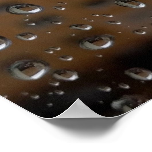 雨粒 ポスター (角)