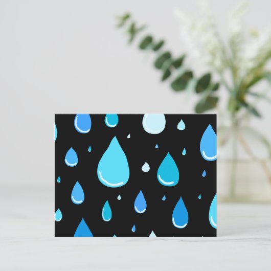 雨粒 ポストカード (スタンド正面)