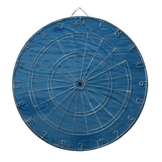 雨紋（青い水波） ダーツボード (正面)