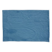 雨紋（青い水波） 枕カバー (正面)