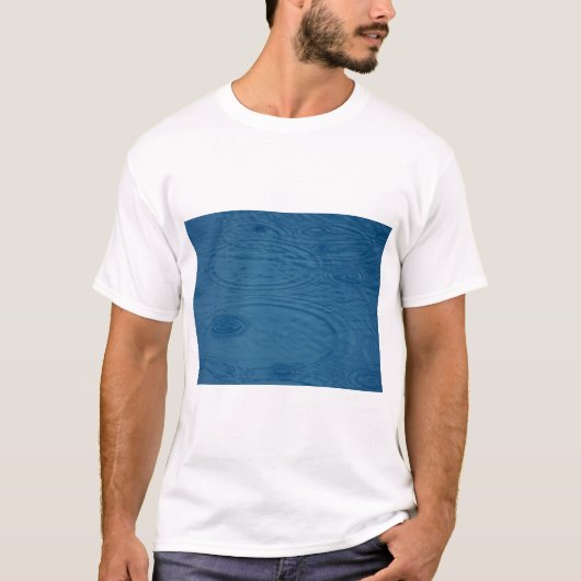 雨紋(青い水波) Tシャツ (正面)