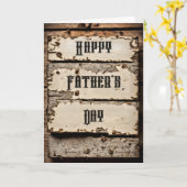 雨素朴が降り注ぐ父の日 カード (黄色い花)