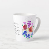 雨花園の明るい色の小さなラテL カフェラテマグ (右アングル)