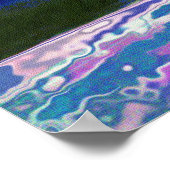 雨芸術ポスターの黄色い製材トラック ポスター (角)