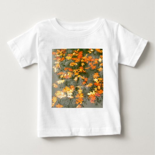 雨落ちた葉中 ベビーTシャツ (正面)