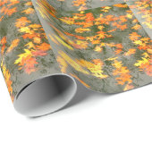 雨落ちた葉中 ラッピングペーパー (ロールコーナー)