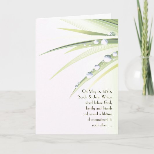 雨葉滴 招待状 (正面)