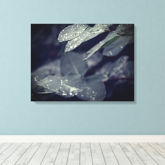 雨葉 キャンバスプリント (インサイチュ (ウッドフロア))