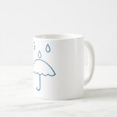 雨記号マグカップ コーヒーマグカップ (正面右)