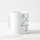 雨記号マグカップ コーヒーマグカップ (正面左)