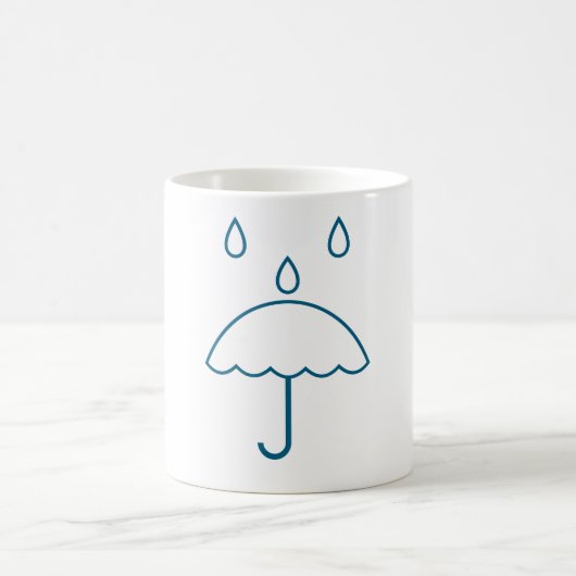 雨記号マグカップ コーヒーマグカップ (中央)