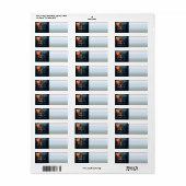 雨読中の女性の本 ラベル (フルシート)