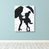 雨踊り キャンバスプリント (インサイチュ (ウッドフロア))