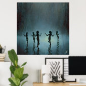 雨踊り ポスター (ホームオフィス)