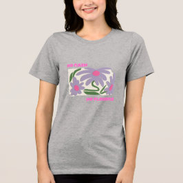 雨降らなければ花も咲かない Tシャツ | 励ましのTシャツ