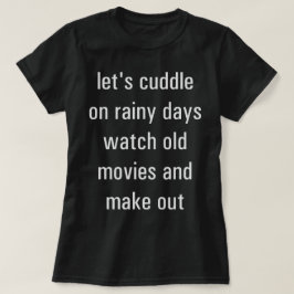 雨降りの日に寄り添おう Tシャツ