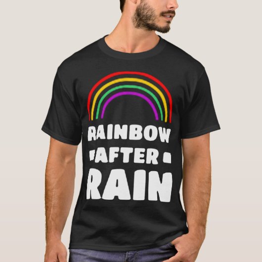 雨降りの虹 Tシャツ (正面)