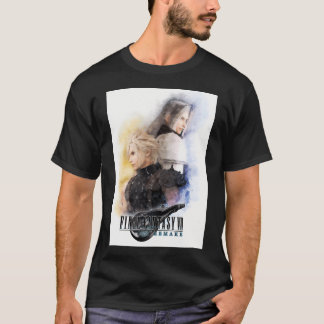 雨雲と海苔の水彩ポートレート Tシャツ