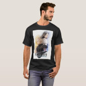 雨雲と海苔の水彩ポートレート Tシャツ (正面フル)