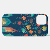 雨雲の下の街とシームレスな模様 Case-Mate iPhoneケース (裏面 (横))