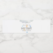 雨雲の男の子の赤ちゃんシャワー水ボトルラベル ペットボトルラベル (シングルラベル)