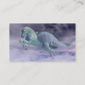 雨雲を通って疾走しているペガソス 名刺 (裏面)