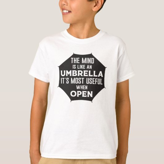 雨雲アンブレザーウェザーレインドロップギフトアイディア Tシャツ (正面)
