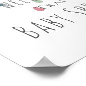 雨雲ガールベビー散水ポスター ポスター (角)