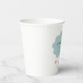 雨雲ベビーシャワーブルー 紙コップ (右)