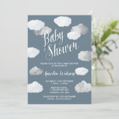 雨雲ベビーシャワー招待状 招待状 (スタンド正面)