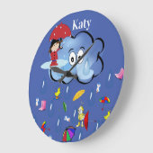 雨雲傘時計 ラージ壁時計 (傾斜)