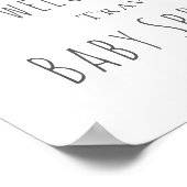 雨雲男の赤ちゃんシャワーサイン ポスター (角)