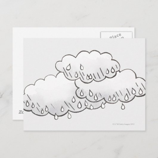 雨雲 ポストカード (正面/裏面)