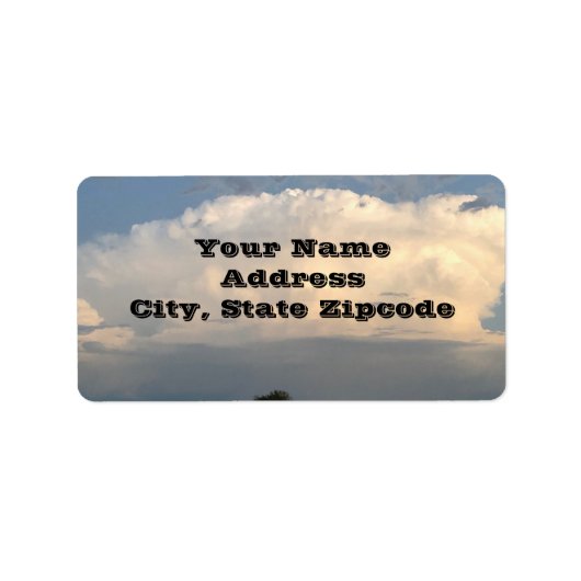 雨雲 ラベル (正面)