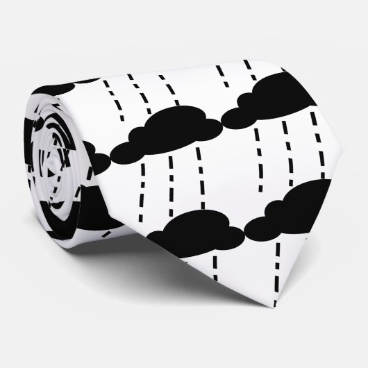 雨雲、雨雲、雨雲、雨雲、… ネクタイ (ロール)