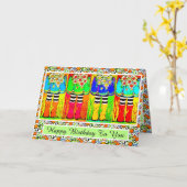 雨靴とデイジー誕生日カードスプリングタイム カード (黄色い花)