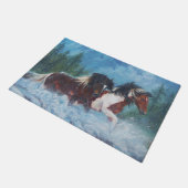 "雨馬"の西部のドア・マット ドアマット (アングル)