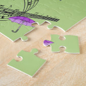 雨~の音階の~の傘の~ Singin」 ジグソーパズル (側面)