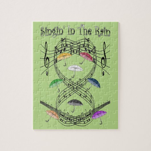 雨~の音階の~の傘の~ Singin」 ジグソーパズル (縦)