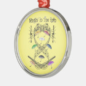 雨~の音階の~の傘の~ Singin」 メタルオーナメント (左)